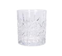 WELL HOME MOBILIARIO & DECORACIÓN Set de 4 Vasos de Cristal con Capacidad de 230 ml Ø7,5x8cm