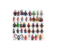 Set de 40 piezas de minifiguras de los Vengadores: bloques de construcción, figuras de acción, juguetes