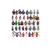 Set de 40 piezas de minifiguras de los Vengadores: bloques de construcción y figuras de acción.