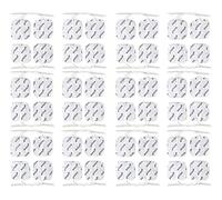 Set de 48 electrodos 4x4 cm axion | Parches universales para TENS y EMS | Conexión clavija de 2 mm compatible con su aparato | Electrodos para su electroestimulador