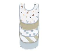 Set de 5 baberos Happy Fruits - azul claro | Lässig