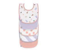 Set de 5 baberos Happy Fruits - melocotón | Lässig