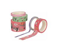 Set de 5 cintas adhesivas de papel Tape by Tape - Legami - Gato - Decoración encantadora para tus creaciones