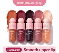Set de 5 labiales, decoración de , redonda, tint de labios matte y con , voluminizador, punta de vidrio no pegajosa, maquillaje para mujer, regalo cosmético diario para fiestas de Halloween