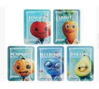 Set de 5 Mascarilla Facial,Mascarilla Facial Hidratante,Daily Care Mascarilla Facial,Hidratante Iluminadora Calmante,Reafirma la Piel,Facial Sheet Mask para Todo Tipo de Pieles