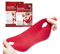 Set De 5 Maskes Faciales De Colágeno V-Lines | Maskes Para La Papada | Maskess Antipapada | Hidrata Y Reafirma Intensamente El Cuello | Apta Para Pieles Secas, Grasas Y Sensibles