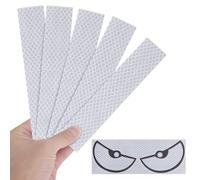 Set de 5 Pegatinas Reflectantes + Ojos Decorativos,Cinta Reflectante Diamante Autoadhesiva Impermeable Alta Visibilidad pulgadas para reflectores Para Coche Moto Casco Mochila Bicicleta 3,2 x 15,2 cm
