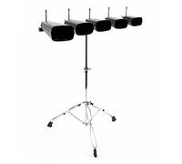 Set de 5 piezas de cencerros con soporte ajustable en altura de Gear4music