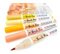 Set De 5 Royal Talens Ecoline Líquido Acuarela Pincel Dibujo Plumas - Beige Rosa