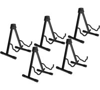 Set De 5 Soportes Combinados Classic Cantabile GS (Soporte Universal, Ajustable En 3 Posiciones, Base 35 x 29 cm, Superficie Acolchada, Patas De Goma) Negro