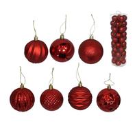 Set de 50 Bolas de Navidad de 7 cm Rojas