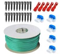 Set de 50m Cable Delimitador para Robot Cortacésped con 20 Piquetas y Conectores - Solución Completa para Bordes de Césped