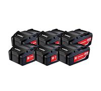 Set de 6 baterías Li-Power de 18 V, 5,2 Ah, marca Metabo (Referencia: MTB 625152000)