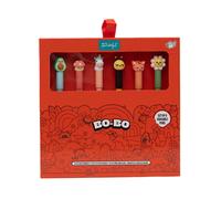Set de 6 bolis borrables Bo-Bo Animales - Bolígrafo borrable con mensajes - Mr. Wonderful - Papelería creativa para cada día