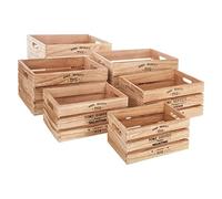 Set de 6 cajas de cajas Facto - Madera - Atmosphera Diseñador de Interiores