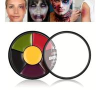 Set de 6 colores de pintura facial y corporal, pintura facial SFX para Halloween, Navidad, Acción de Gracias, carnaval, cosplay, monstruos, zombis, vampiros, esqueletos y payasos
