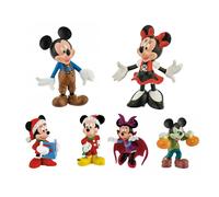 Set de 6 Figuras Disney Mickey y Minnie 7 cm - Colección Bullyland Original