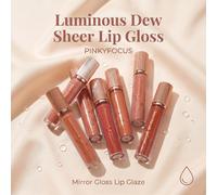Set de 6 Labiales, Acabado Labial Tipo Vidrio, Neutros Nude y Marrones Versátiles, Maquillaje Labial Casual Diario Para Mujer