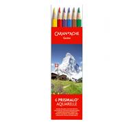 Set De 6 Lápices De Color Prismalo Caran D'Ache Aquarelle Acuarela Artista