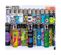 Set de 6 mecheros pequeños Clipper, diseños surtidos