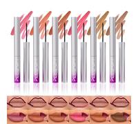 Set de 6 perfiladores de labios peel-off, resistentes al agua y a las manchas, altamente pigmentados, con una fórmula de larga duración y acabado mate para un look que dura todo el día