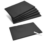 Set de 6 platos de pizarra natural para servir quesos sushi tapas de 30 X 20 CM