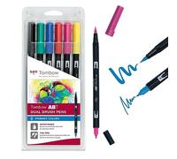 Tombow Rotuladores Dual Brush – Set de 6 Colores primarios