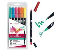 Set De 6 Rotuladores Dual Brush Colores Vivos Tombow