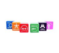 Set de 6 Sellos Office Box para Profesores de Motivación con caja de plástico