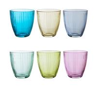 Set de 6 vasos de agua de colores 285 ml Pasabahce GAFAS multicolor