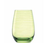 Set De 6 Vasos De Agua Tumbler De Cristal Verde Twister Ml 465