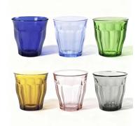 Set de 6 Vasos de Colores de Cristales de 25 e Duralex -Productos de Vidrio de Alta Calidad - Apto para Uso Diario