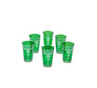 Set De 6 Vasos De Té Orient Marrakesch Marroquí Plata Verde