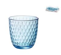 Set De 6 Vasos De Vidrio Slot Blue Cl 29 Azzurro Bormioli Rocco