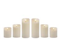 Set De 6 Velas De Cera Real LED