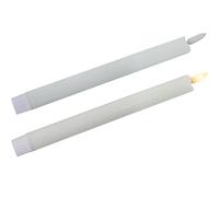 Set de 6 Velas led de Cera con Interruptor en Blanco 2x24cm