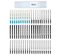 Set de 60 Hojas Sierra de Calar - Hojas T-Shank para Madera, Plástico y Metal, Hojas Sierra de Calar para Madera, Hojas Largas con Práctico Estuche de Almacenamiento