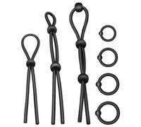 Set de 7 anillos y restricciones para el pene