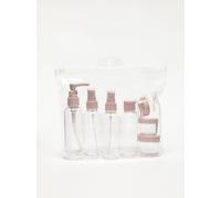 Set de 7 botes reutilizables para viaje ROSA M