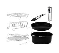 Cecotec Kit de Accesorios para Freidora sin Aceite de 5 a 6,5 L Cecofry Pack Accessories. 8 Accesorios, Revestimiento Antiadherente, Aptos para Lavavajillas, BPA-free