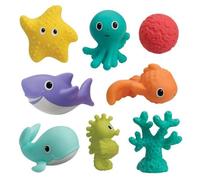 Set de 8 Criaturas Marinas Infantino Chorros Baño