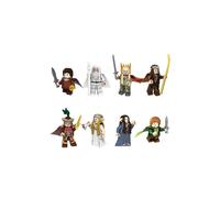 Set de 8 figuras de acción coleccionables de El Señor de los Anillos: Arwen, Boromir y Elfos (4,5 cm).
