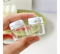Set de 8 Mini Botellas Vacías de Distribución de Cosméticos, 10 Gramos Una, Pequeñas Botellas de Vidrio Vacías Portátiles para Viaje