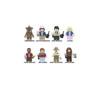 Set de 8 piezas de bloques de construcción de la serie Stranger Things con minifiguras. Ideal para regalar