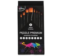 Set de 8 pinceles premium diferentes tamaños