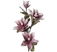 Set de 8 Ramas con 4 Flores de Goma Eva y Papel en Rosa 114cm