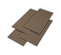 Set de 8x paneles de pared vang acústico mdf 120x60x2cm (5,76 m²) - nogal claro [neu.holz]