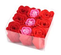 Set de 9 flores de Jabón - Rosas Rojas