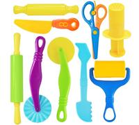 Set de 9 piezas de accesorios para arcilla de modelar: incluye rodillo, tijeras, cortador y otros utensilios, accesorios de arcilla seguros y duraderos, ideal para el hogar y actividades creativas