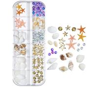 Set De Accesorios De Arte De Uñas - Style De Hawaiian Stye Seashell Starfish Pearl Piedras Pequeñas | Aleación De Metal Mixto Pp Decoraciones Naiil | Administraciones De Manicura Del Tem